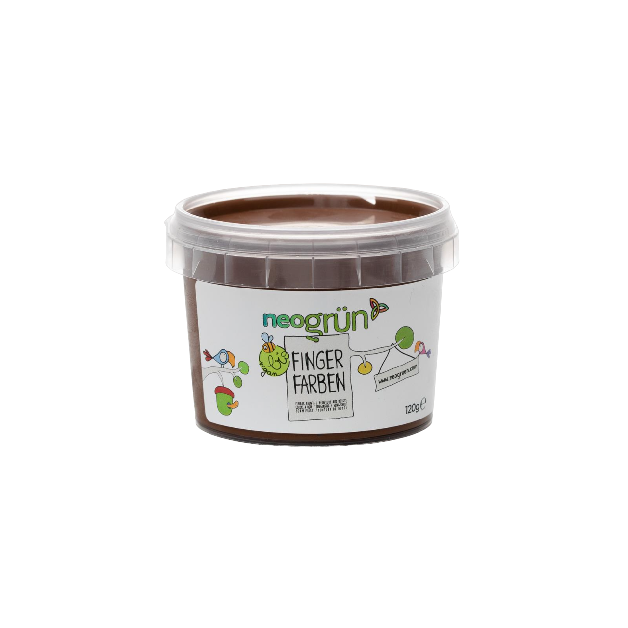 Bio Fingerfarbe 'braun' 120g