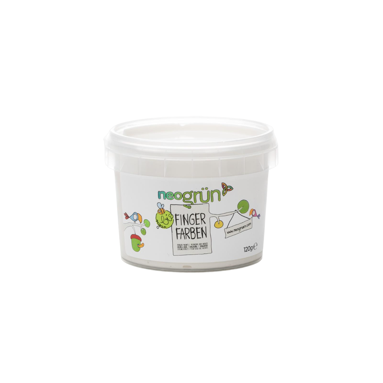 Bio Fingerfarbe 'weiß' 120g