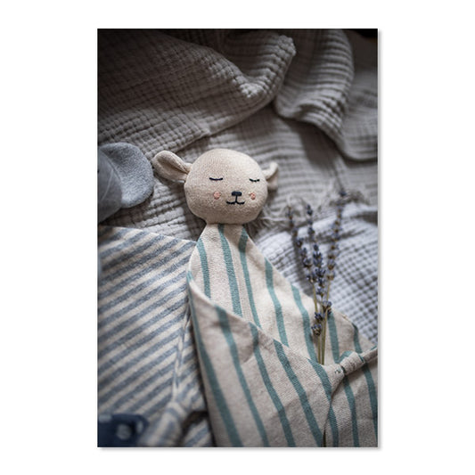 Schnuffeltuch 'Lamm' aus Strickstoff