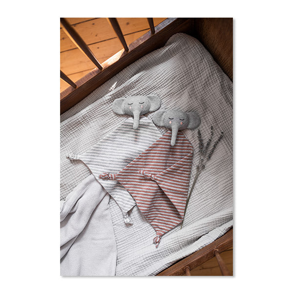 Schnuffeltuch 'Elefant' aus Strickstoff