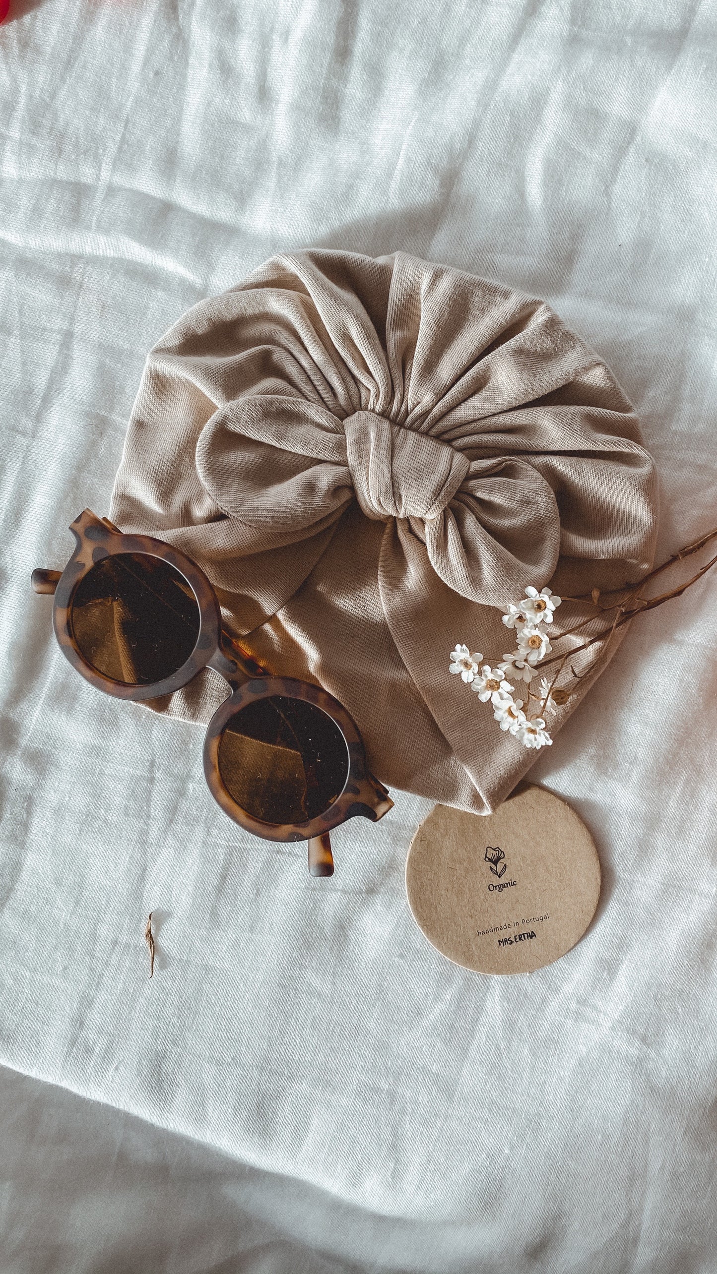 Turban Mütze 2er Set 'Bouquet Silhouette'