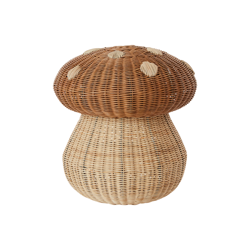 'Mushroom Basket' Pilzkorb Natur