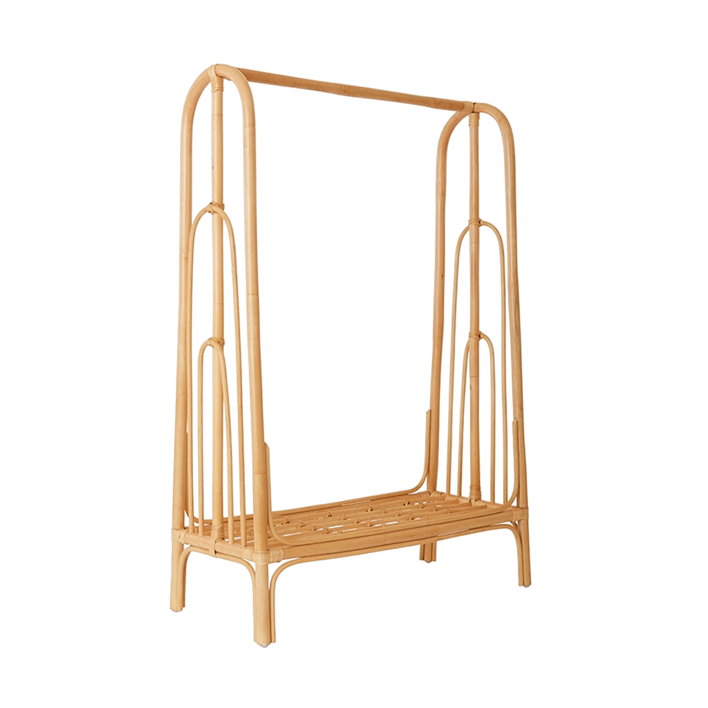 Kleiderständer 'Rainbow' aus Rattan