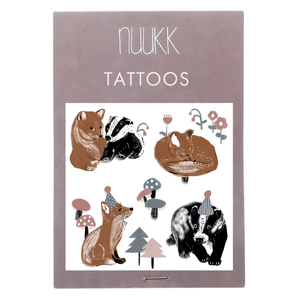 Bio Tattoos 'Fuchs und Dachs'
