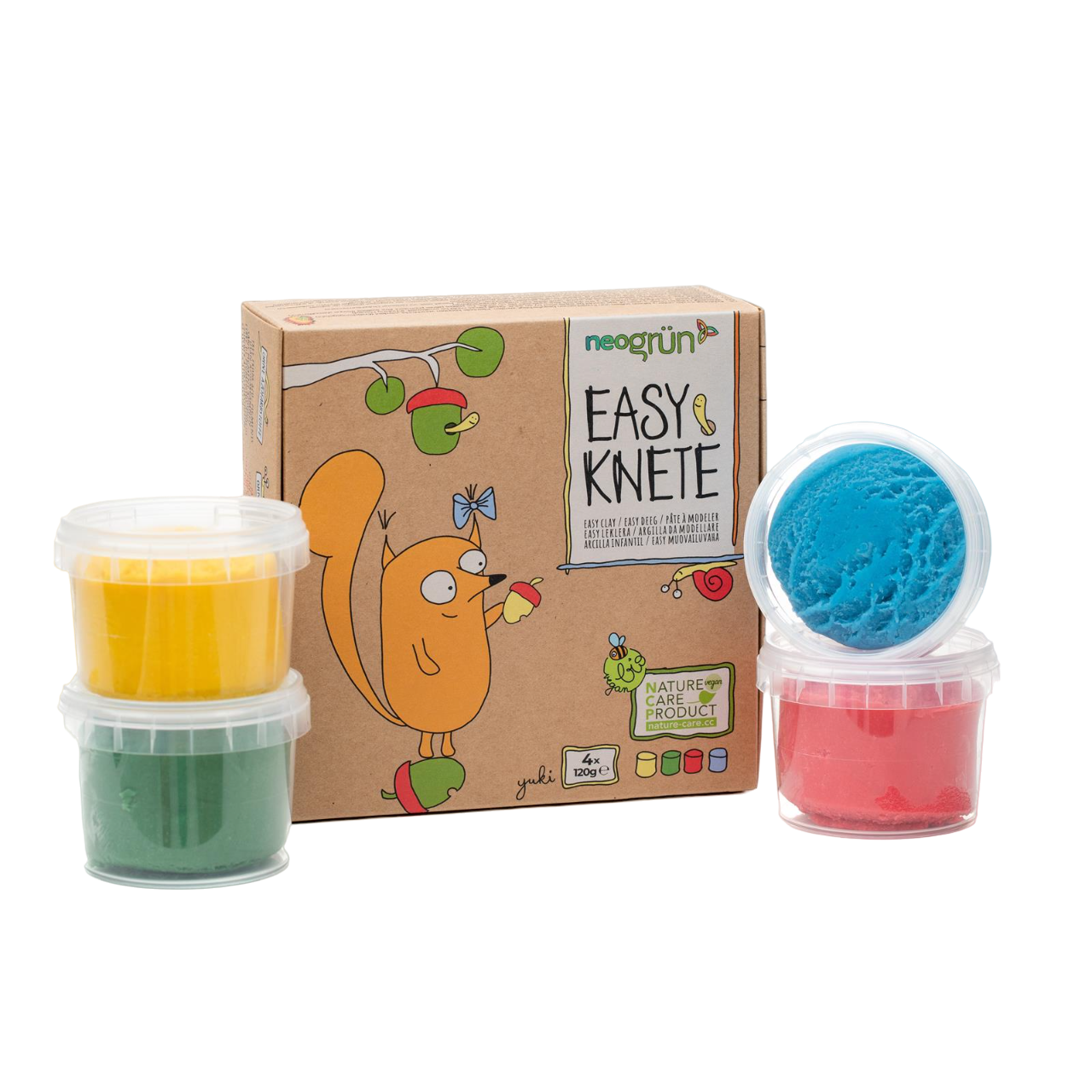 Bio Easy-Knete 4er Set 'Yuko'