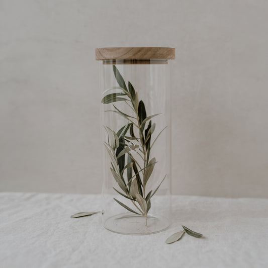 Vorratsglas 'Herz' in Weiss, 25 cm