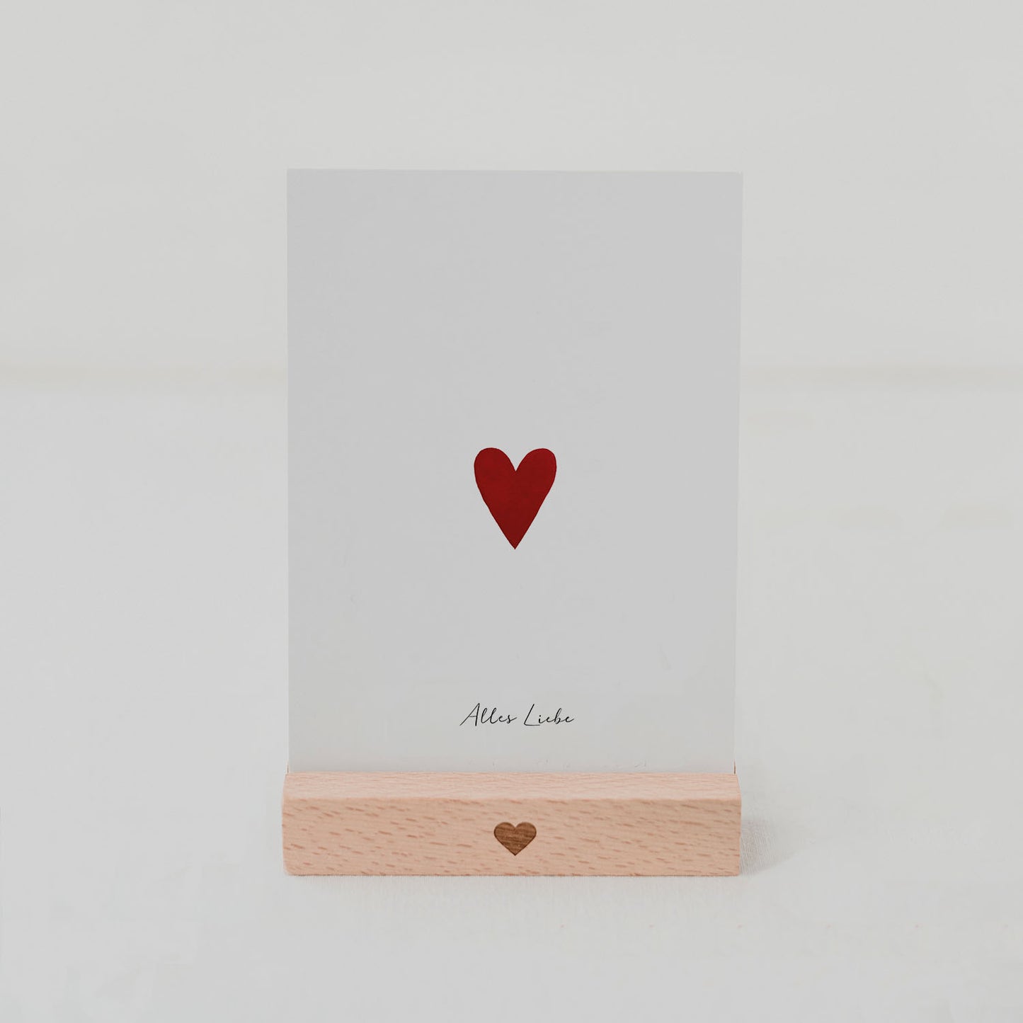 Postkarte Glückwünsche 'Kleines Herz'