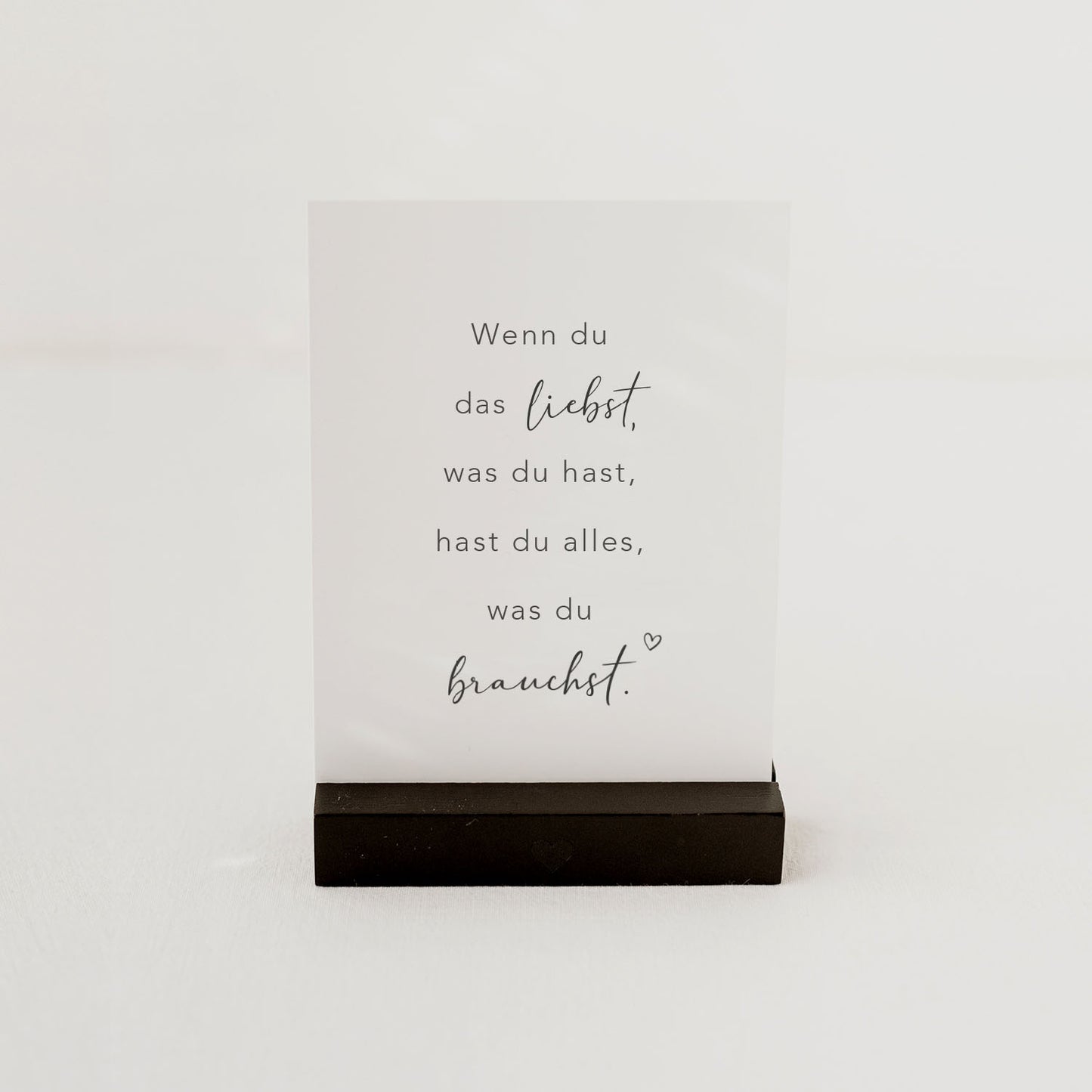 Postkarte Sprüche 'Alles was du brauchst'