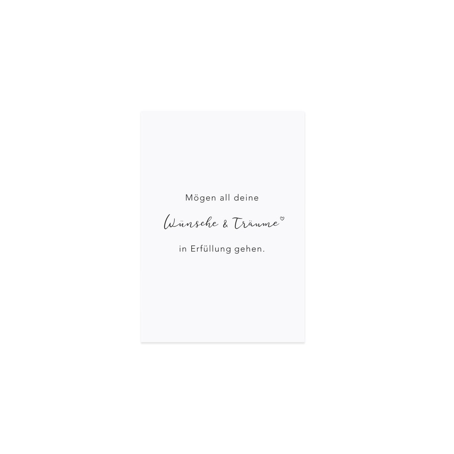 Postkarte Sprüche 'Träume & Wünsche'