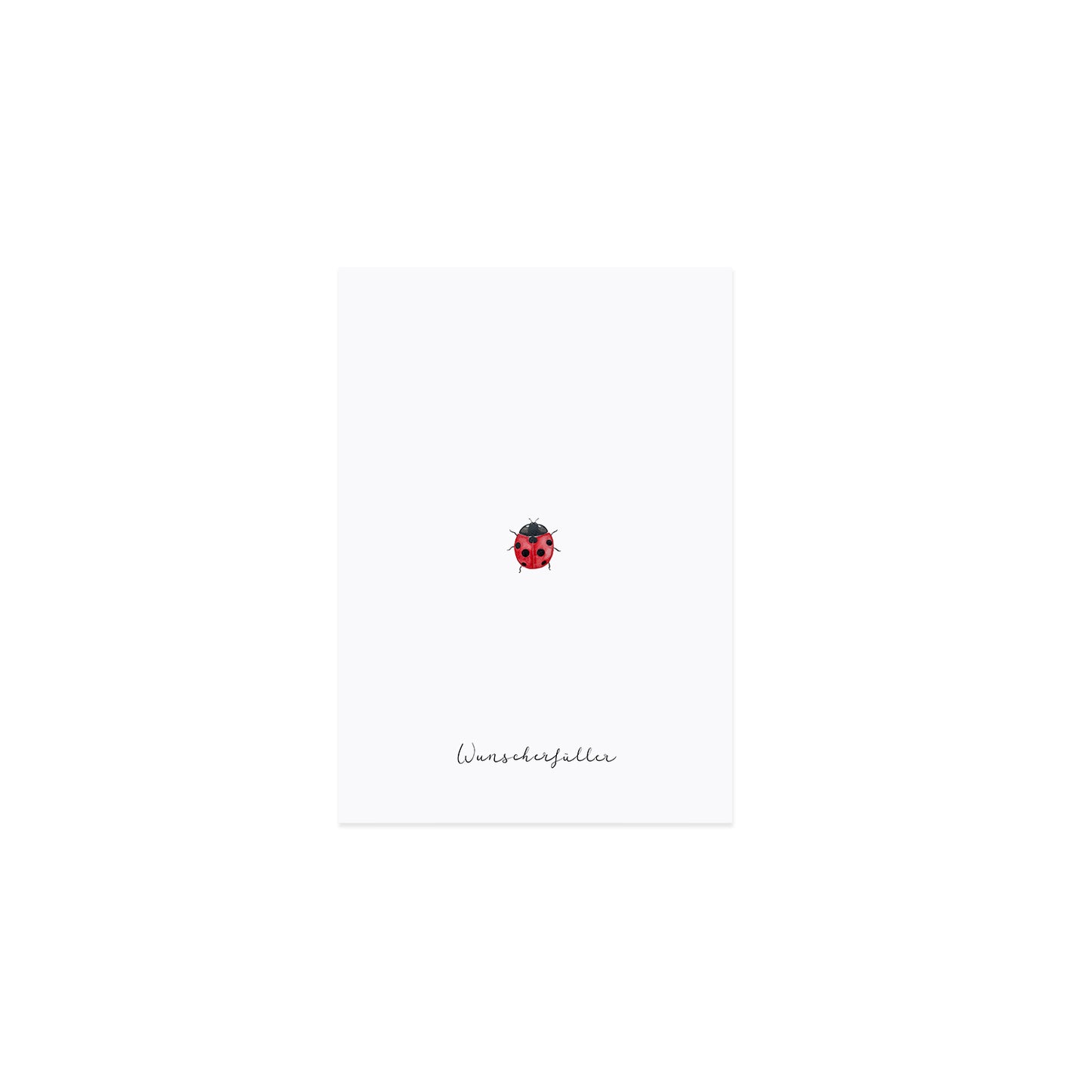 Postkarte Glückwünsche 'Marienkäfer'