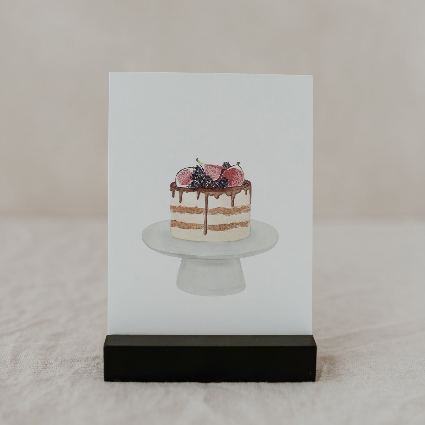 Postkarte Glückwünsche 'Naked Cake'