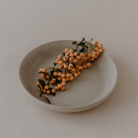 Tiefer Teller 'Steingrau' 20,5 cm