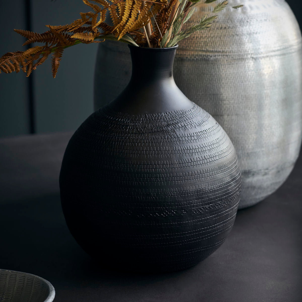 Vase 'Reena' Braun, H 25cm