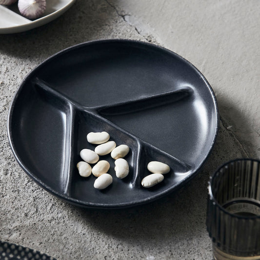 Teller 'Branch' Dunkelgrau, dia: 22,3cm