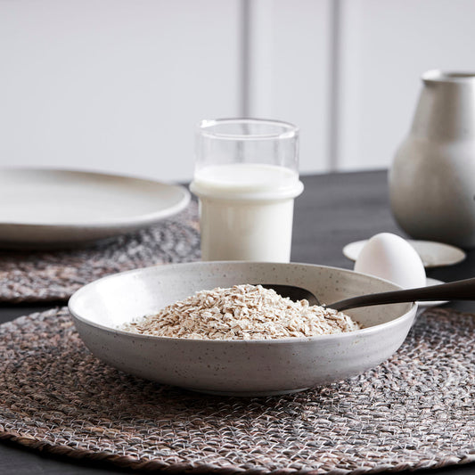 Schüssel 'Pion' Grau / Weiß, dia: 19cm