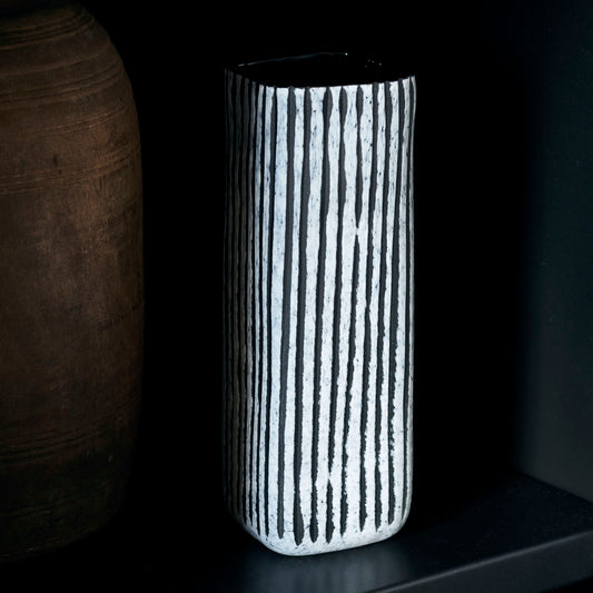 Vase 'Surat' Schwarz, H 20cm