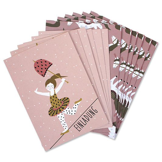 Einladungskarten Set 'Zirkus'