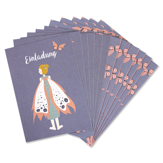 Einladungskarten Set 'Elfe'