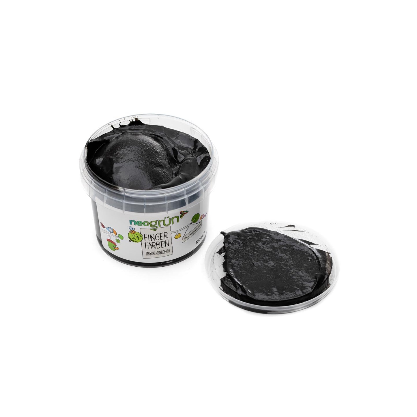 Bio Fingerfarbe 'schwarz' 120g