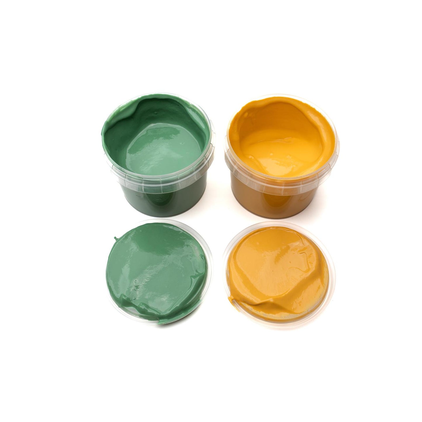 Bio Fingerfarben 2er Set 'Nori' grün/gelb