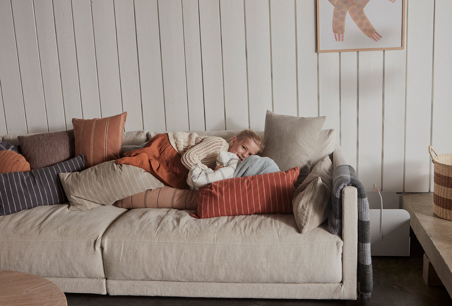 Kissen 'Kyoto' Caramel