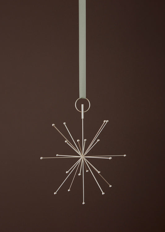 Christbaumspitze 'Stern' in Silber