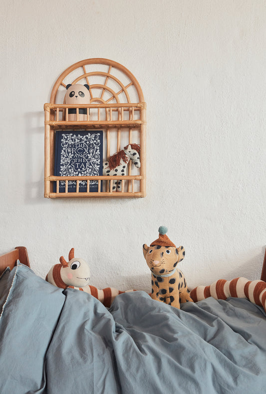 Regal aus Rattan 'Regenbogen'