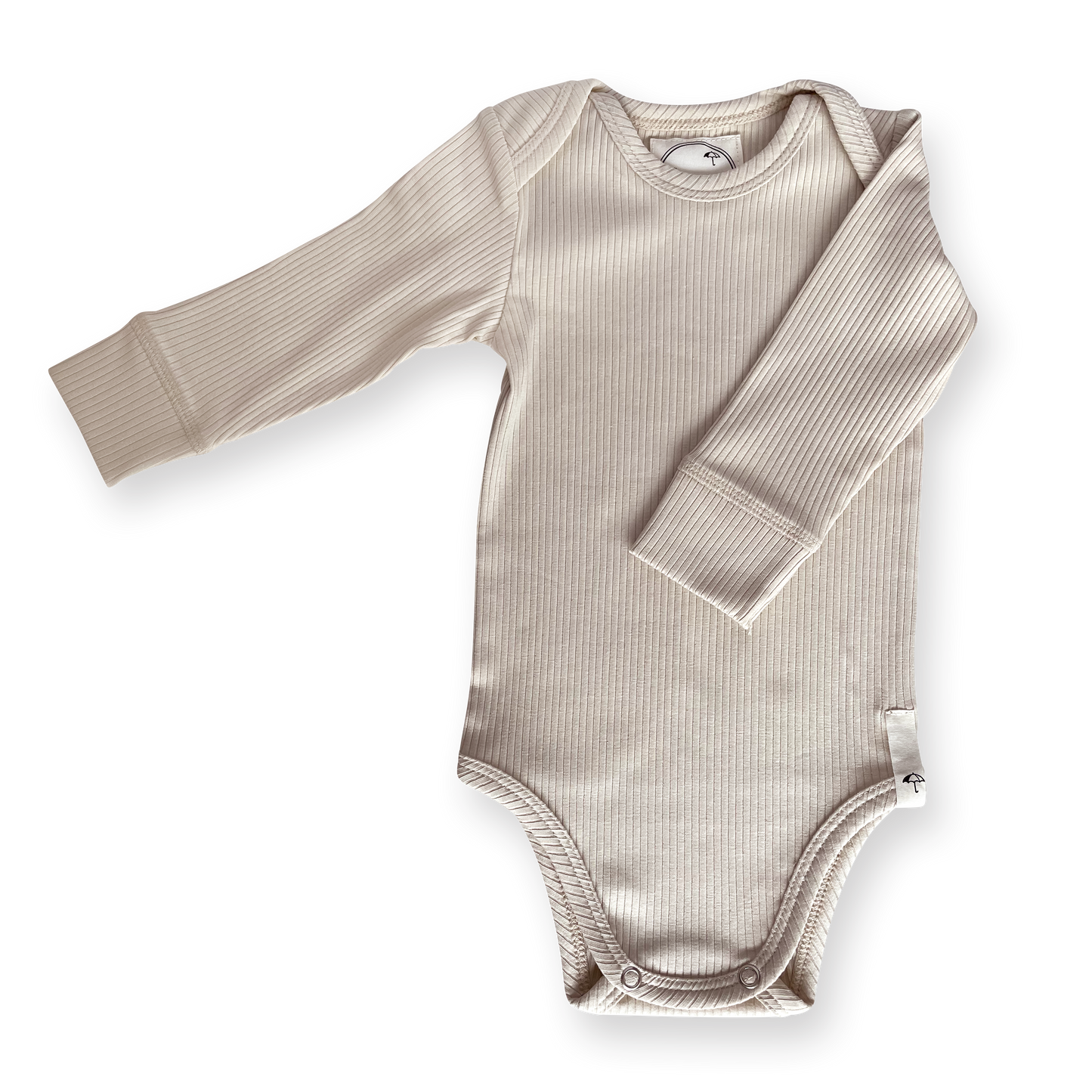 Body Langarm Rib 'Rainy Day'