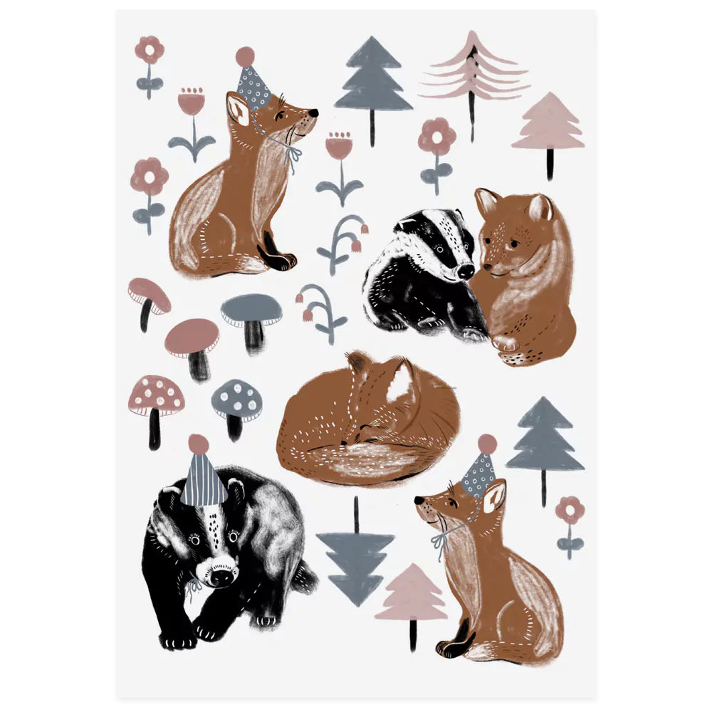 Bio Tattoos 'Fuchs und Dachs'
