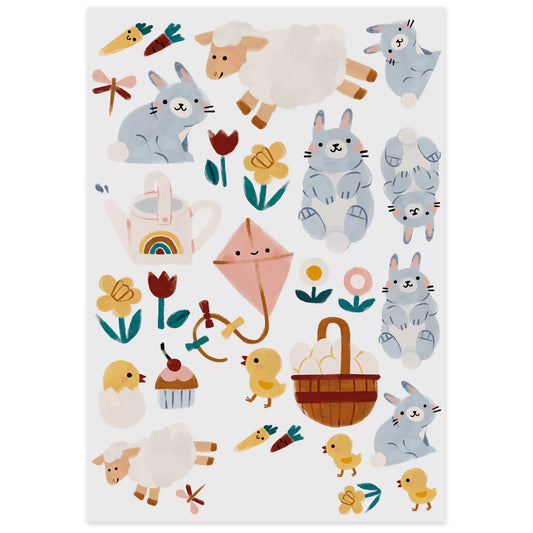 Bio Tattoos 'Frühlings-Tiere'