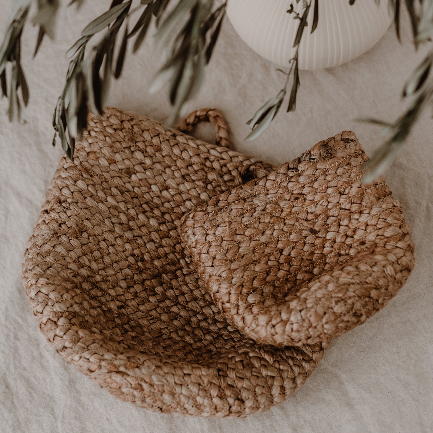Aufbewahrungskorb aus 'Jute' Mittel