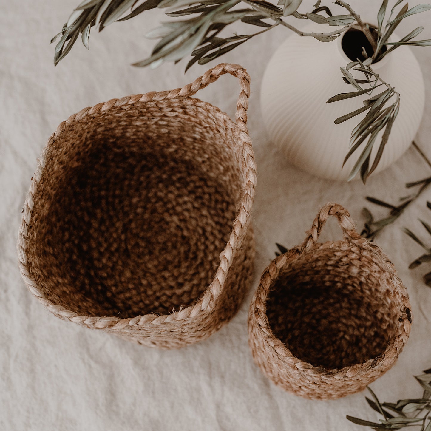 Aufbewahrungskorb aus 'Jute' Mittel