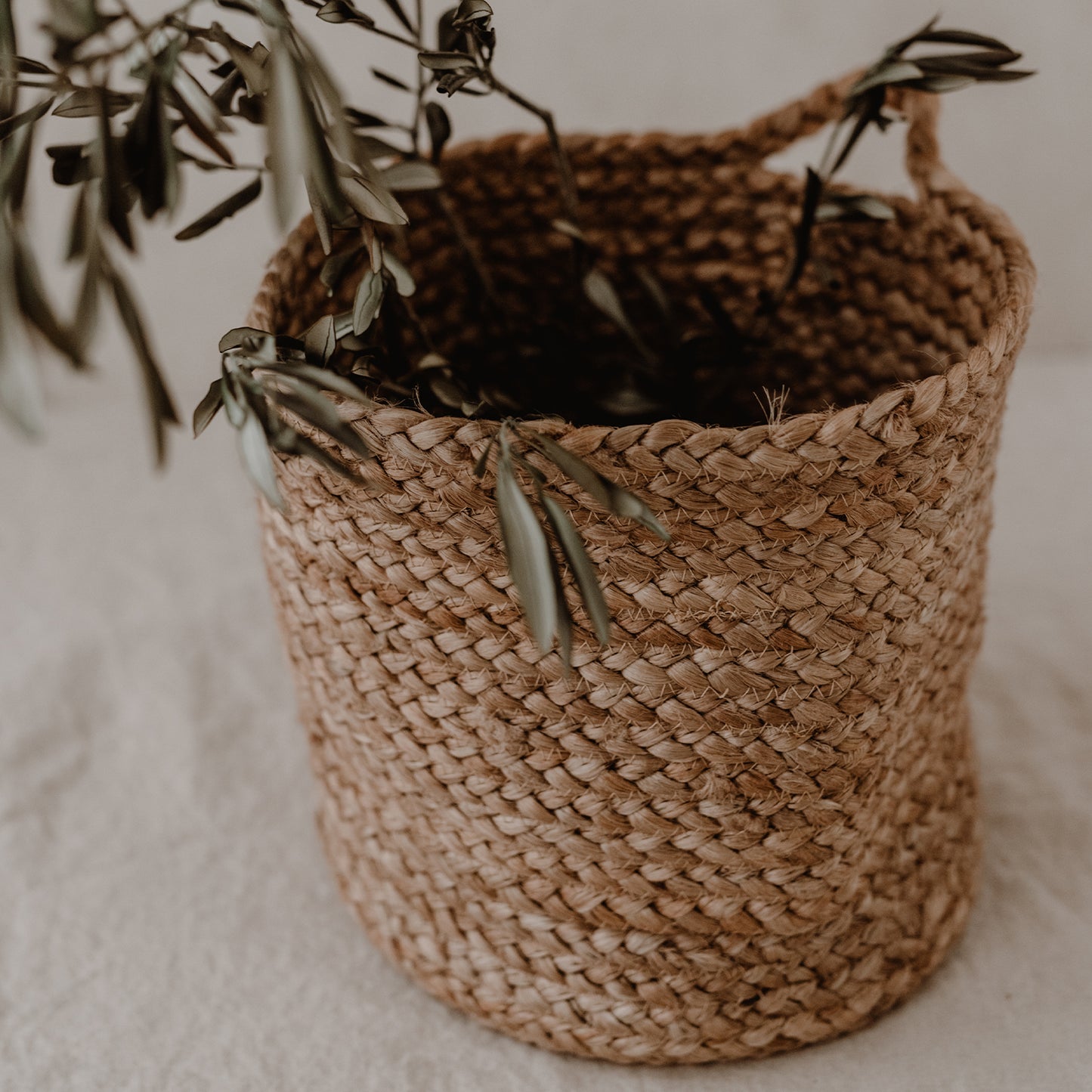 Aufbewahrungskorb aus 'Jute' Mittel