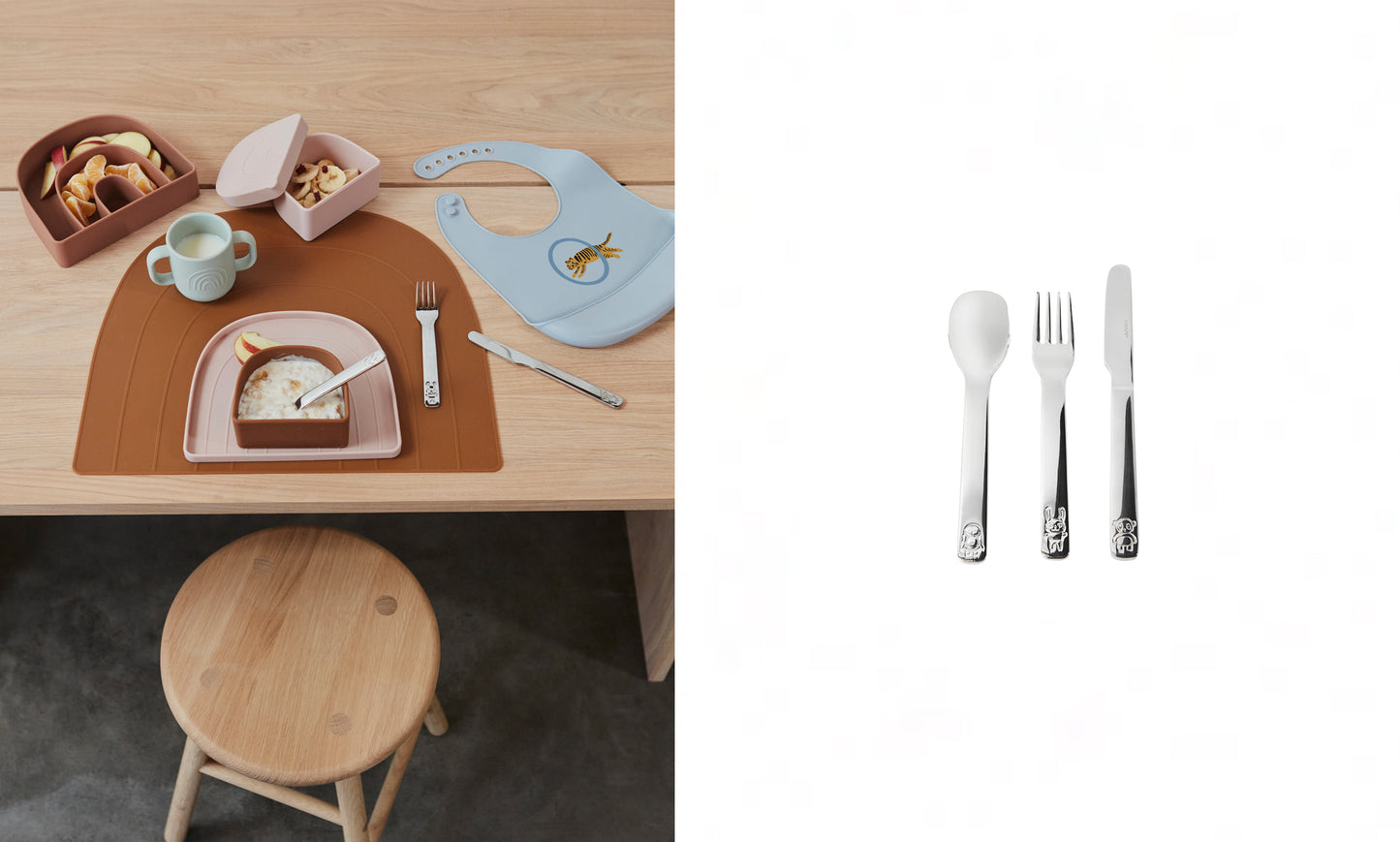 Besteck-Set 'We Love Animals' 3-tlg.