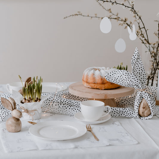 Holzanhänger 'Eier' weiß, 8er Set