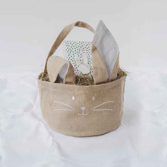Osterkörbchen 'Hase' aus Jute