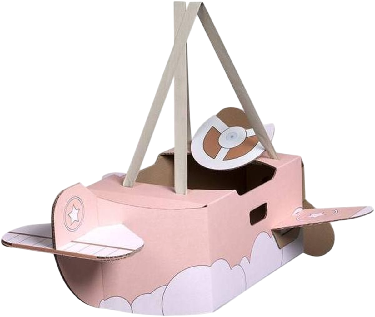 Mister Tody Flugzeug aus Pappe 'Pink'