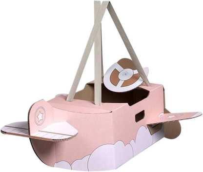 Mister Tody Flugzeug aus Pappe 'Pink'