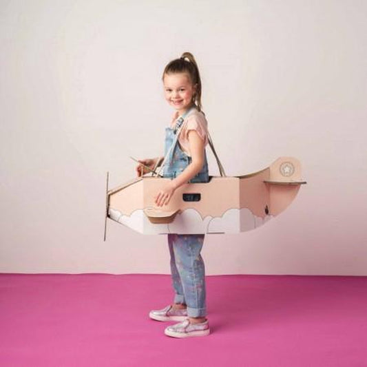 Mister Tody Flugzeug aus Pappe 'Pink'