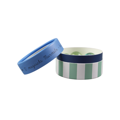 Magische Murmeln 'Glow in the Dark' blau