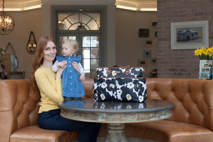 Wickeltasche 'Bella' Floral Black