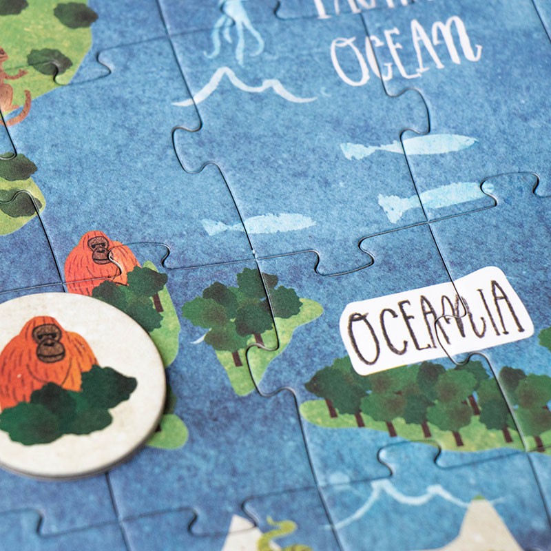 Puzzle 'Entdecke die Welt'