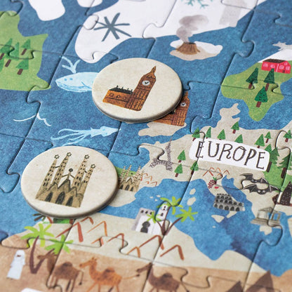 Puzzle 'Entdecke die Welt'