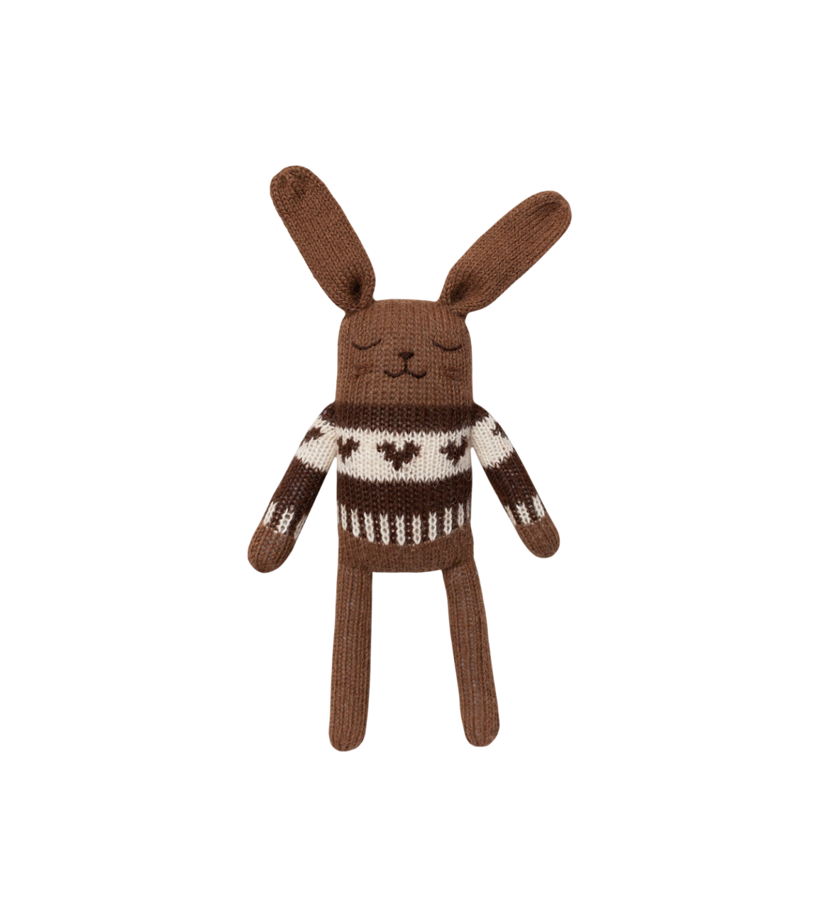 Stricktier Alpakawolle 'Hase Mocha Pullover'