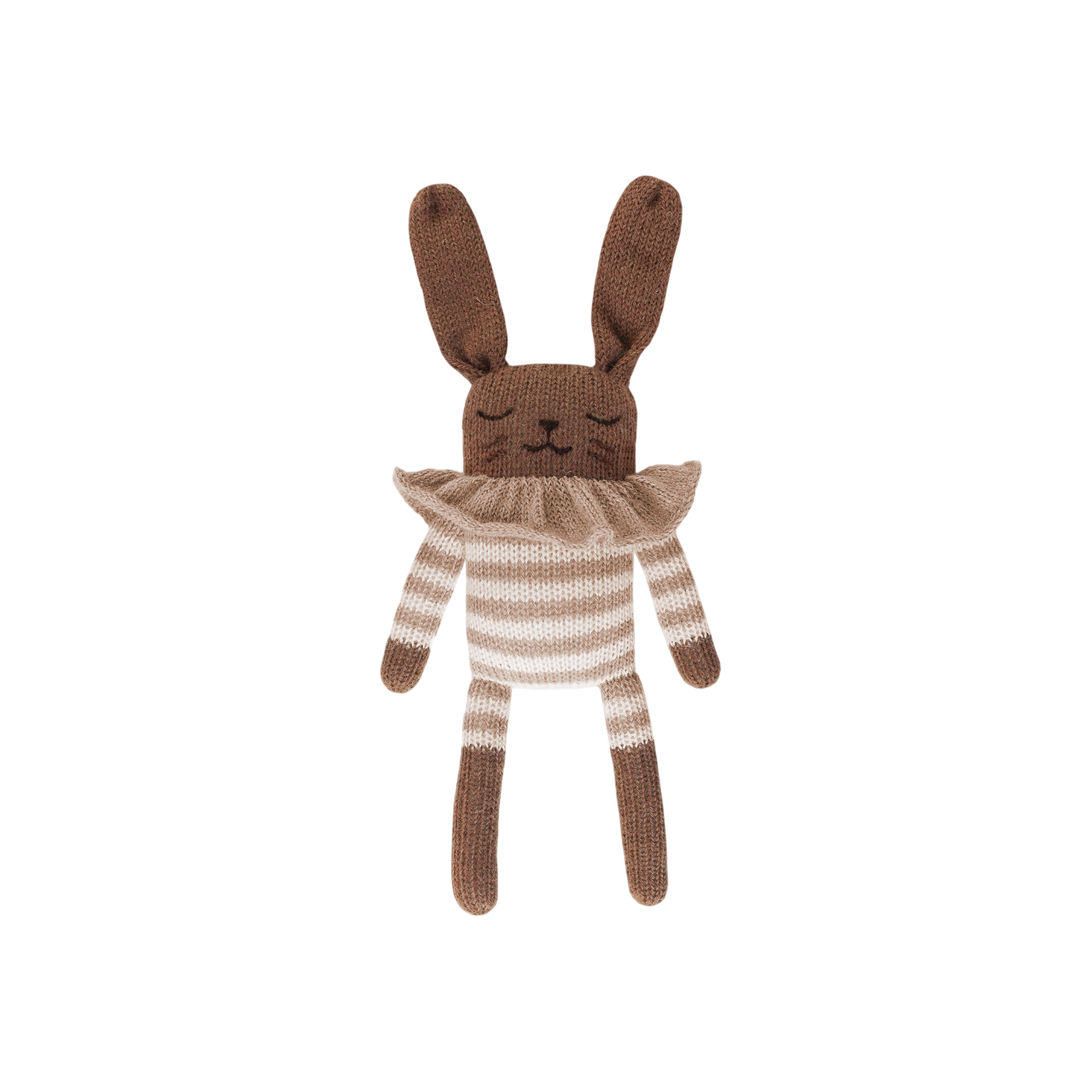 Stricktier Alpakawolle 'Hase Sandgestreifter Anzug'