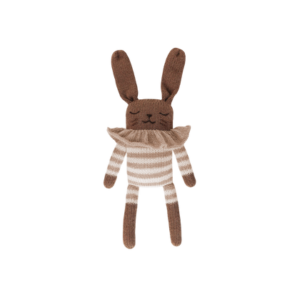 Stricktier Alpakawolle 'Hase Sandgestreifter Anzug'