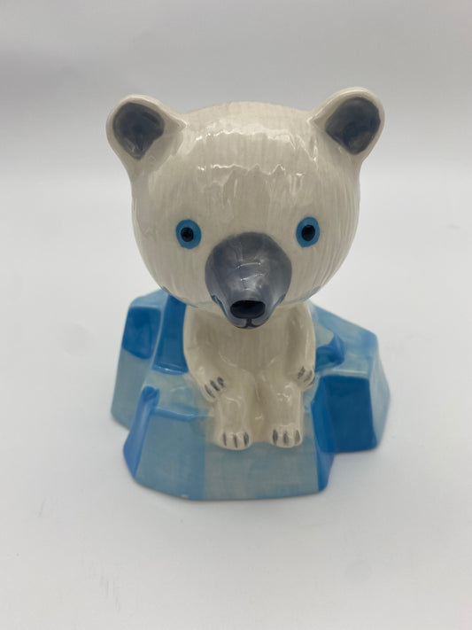 Spardose 'Eisbär' handbemalte Keramik