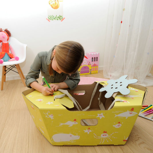 Mister Tody Boot aus Pappe 'Flying Circus'