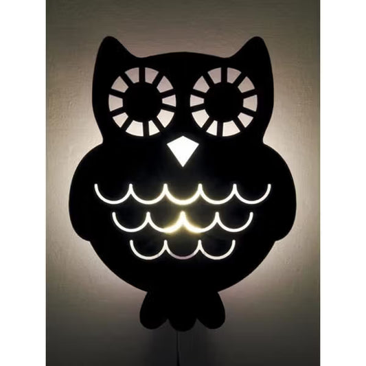 Silhouette Wandlampe 'Eule'