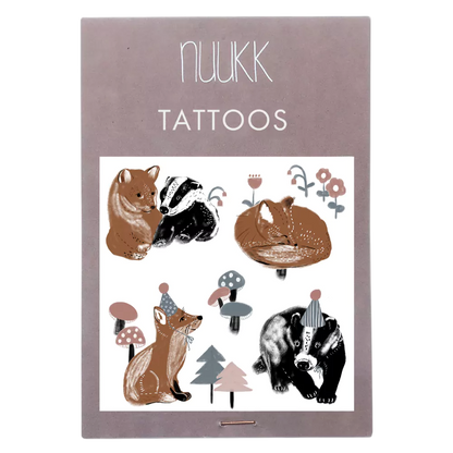Bio Tattoos 'Fuchs und Dachs'